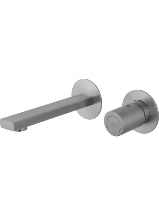 Смеситель для раковины встраиваемый, Wonzon &amp; Woghand, WW-105-BS цвет: никель