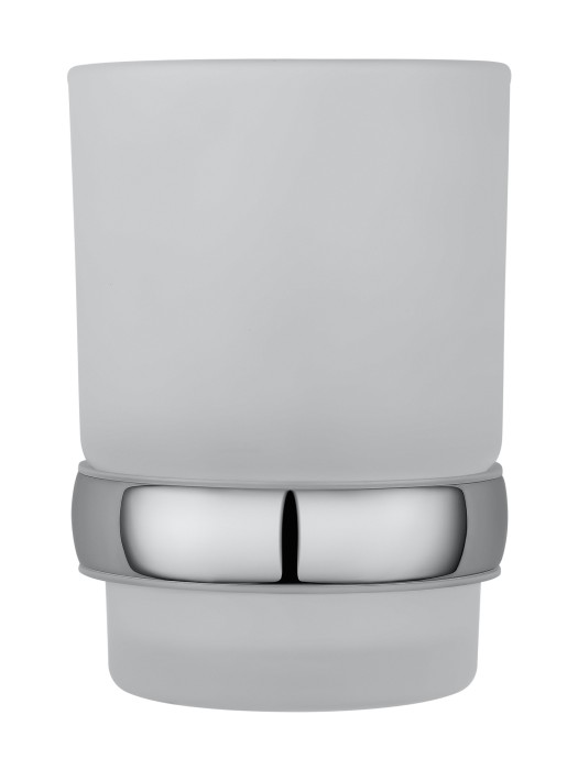 Стакан для зубных щеток с держателем, Wonzon & Woghand Easy, WW-8121 цвет: хром