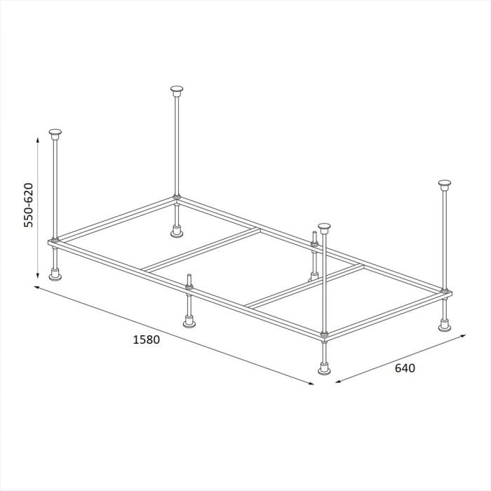 Каркас для ванны BERGES арт. 051025