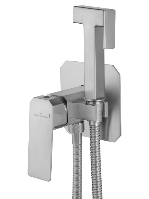 Смеситель с гигиеническим душем встраиваемый, Wonzon & Woghand Diamond, WW-88829011-BN цвет: никель