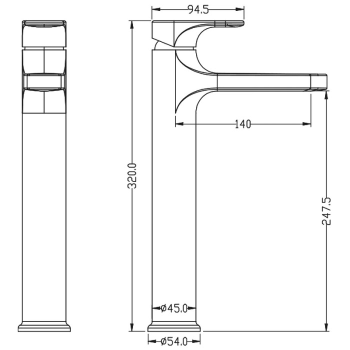 Смеситель для раковины, белый, Spectre Boheme 452-MW