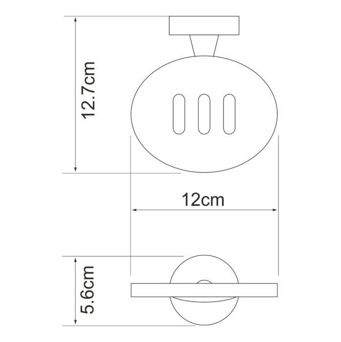 Мыльница решетка WasserKRAFT Isen K-4000 арт. K-4069