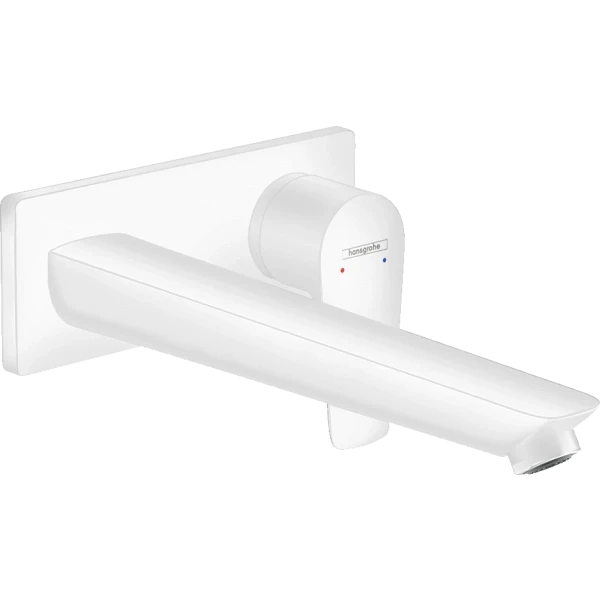 Смеситель для раковины скрытого монтажа, настенный, Hansgrohe Talis E, белый арт. 71734700