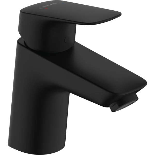 Смеситель для раковины со сливным клапаном Push-Open, Hansgrohe Hansgrohe Logis, черный арт. 71077670