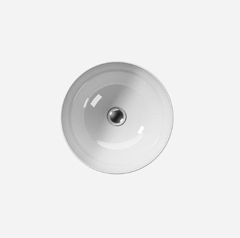 Раковина накладная 42х42х22 см, без перелива, санфарфор, Pura GSI арт. 885211