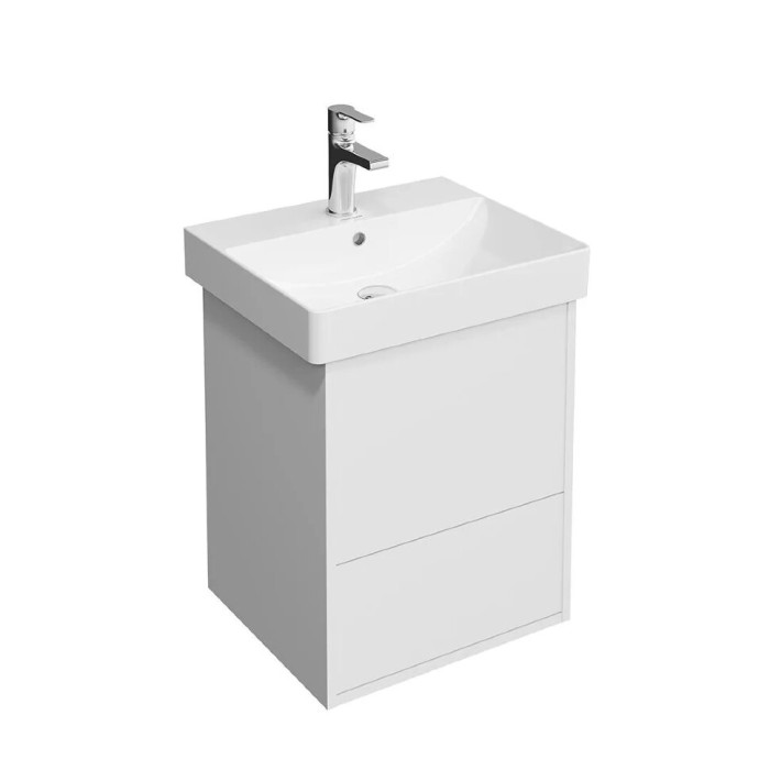 Тумба PRO подвесная 2 ящика 50см, Pro Kerama Marazzi, белый - PRO.50.2\WHT