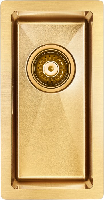 Мойка для кухни нержавеющая 230х440мм Paulmark KLEIN, брашированное золото - PM202344-BG