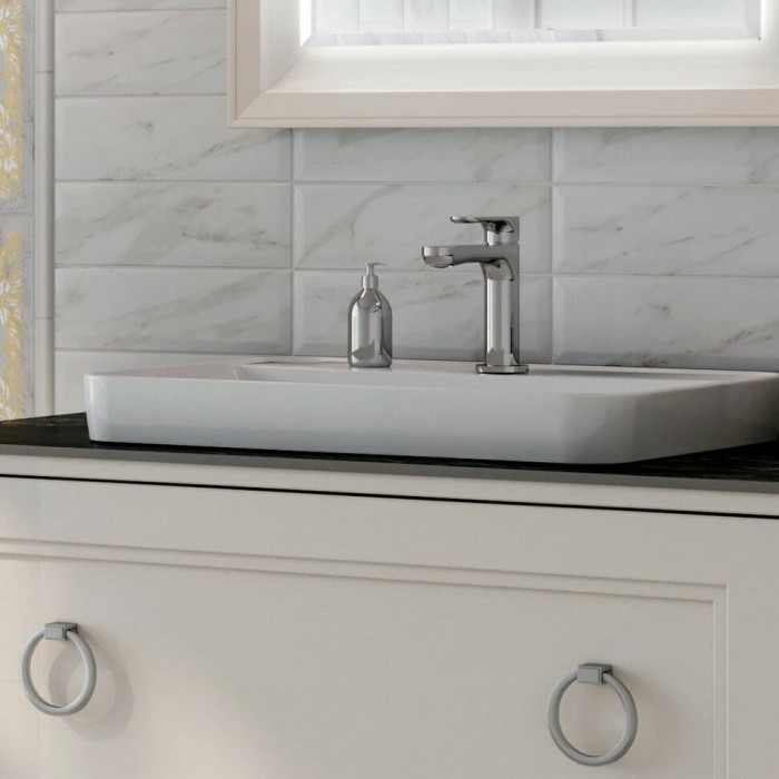 Однорычажный смеситель для раковины без донного клапана 3/8, Ole Kerama Marazzi, хром - 69412KM.21.018