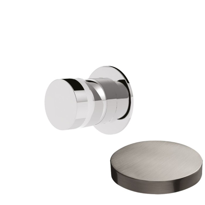 Встраиваемый смеситель для душа с мини-розеткой, Giulini My ring, никель матовый арт. MR0015D/1NKO