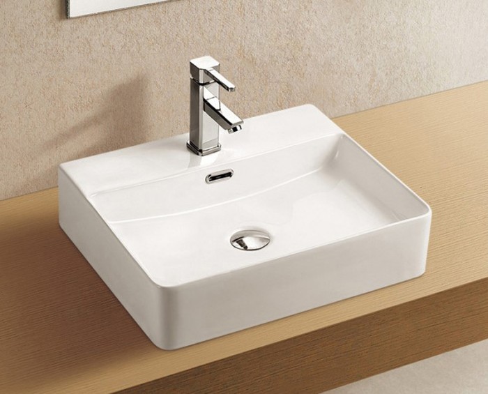 Раковина 500х420х120 накладная, белая, Azario - AZ-2173-S