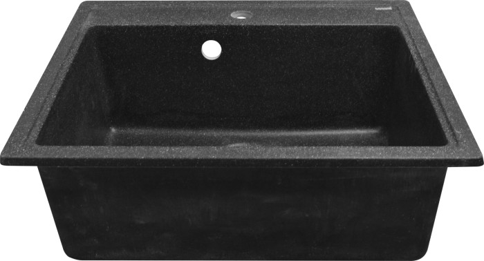 Кухонная мойка Litos 570x505x200 искусственный мрамор, черная, Azario Litos - CS00078325