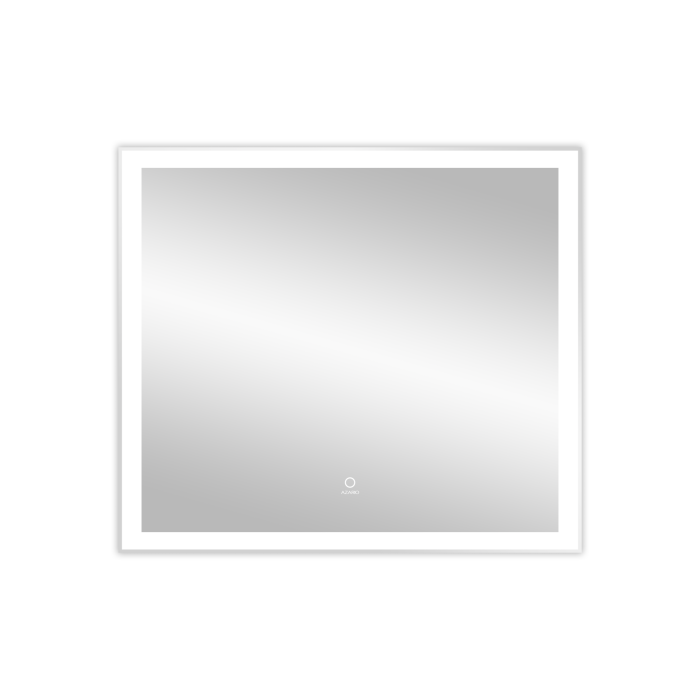 Зеркало 800х700 подсветка, сенсорный выключатель с функцией диммера, алюминиевая рамка, Azario Lotos - AZ-Z-079-1CS