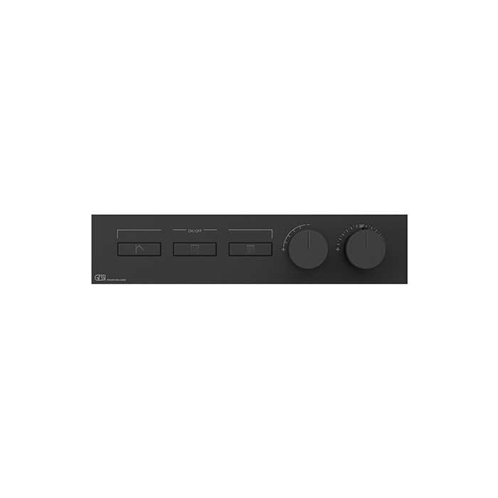 Термостат для душа, с включением до 3 источников одновременно, Gessi Hi Fi, black xl арт. 63014#299