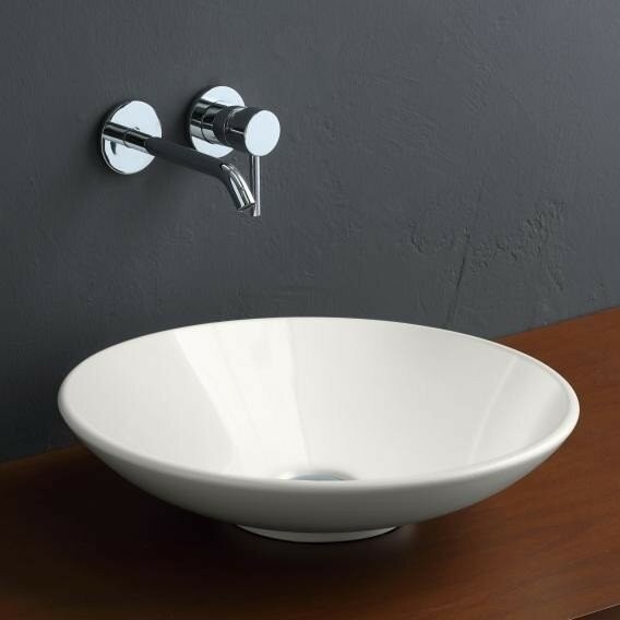 Раковина CUP накладная без перелива, без отверстий, цвет белый, Scarabeo Thin-line - 8044