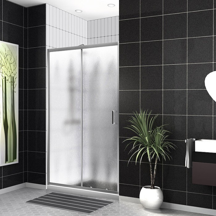Душевая дверь в нишу 140x195 BelBagno, глянцевый хром, Uno-195 арт. UNO-195-BF-1-140-CH-CR