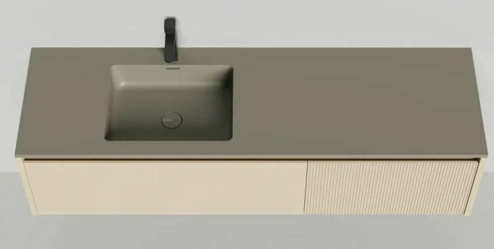 Подвесная тумба domino 1600, эмаль, под встраиваемую раковину, Salini арт. 27D116IN