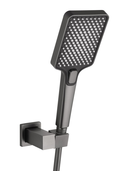 Душевая система встраиваемая, Wonzon & Woghand Cube 2.0, WW-88939068-BGM цвет: графит
