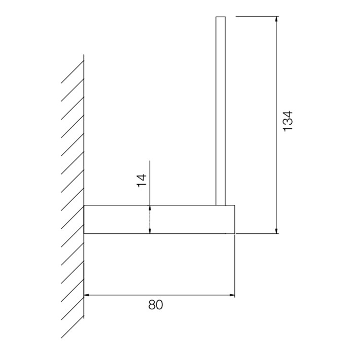 Fima Carlo Frattini Держатель для туалетной бумаги, дополнительный, подвесной, Accessori, F6025/2NS цвет: черный