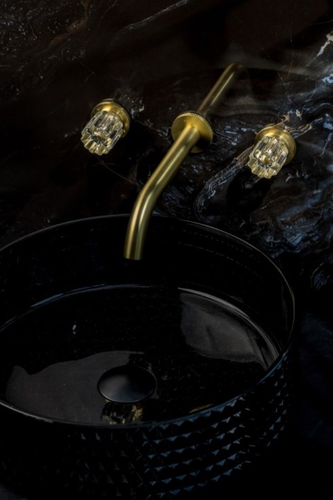 Смеситель из стены на 3 отв. Mat gold, Boheme Elegante - 152-2-MG-EL