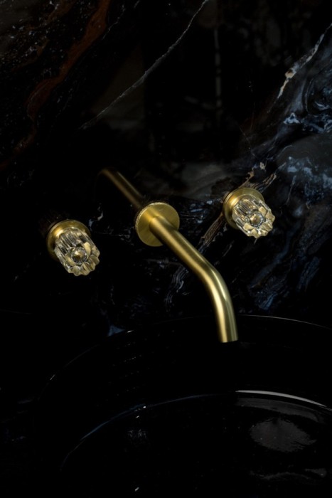 Смеситель из стены на 3 отв. Mat gold, Boheme Elegante - 152-2-MG-EL