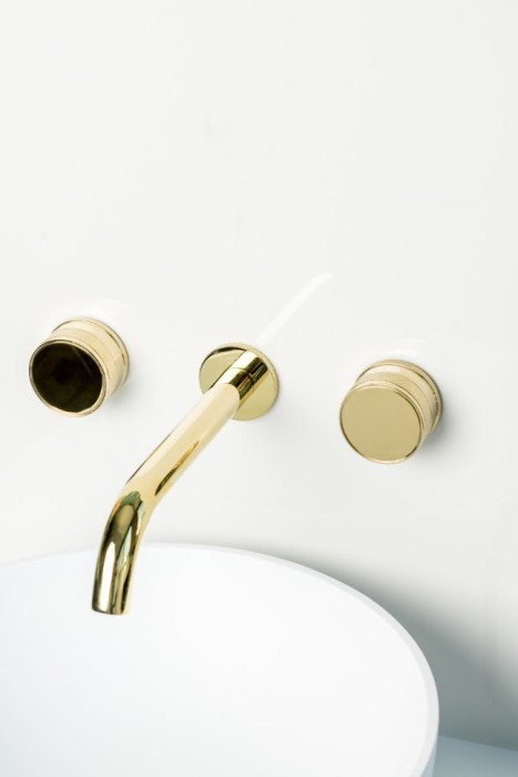 Смеситель из стены на 3 отв. Gold, Boheme Prestige - 152-2-G-PR