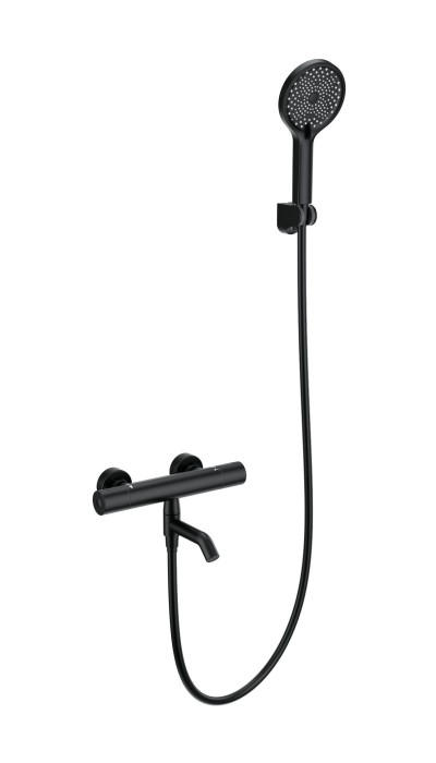 Смеситель для ванны с душем и термостатом, Wonzon &amp; Woghand Inn, WW-B3013-A1-MB цвет: черный