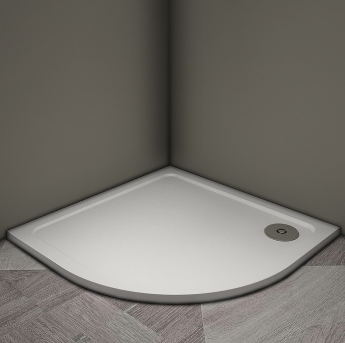 Душевой поддон 800x800x30, Veconi Tezeo stone, искусственный камень, белый арт. TZ10-80PL-01-19C3