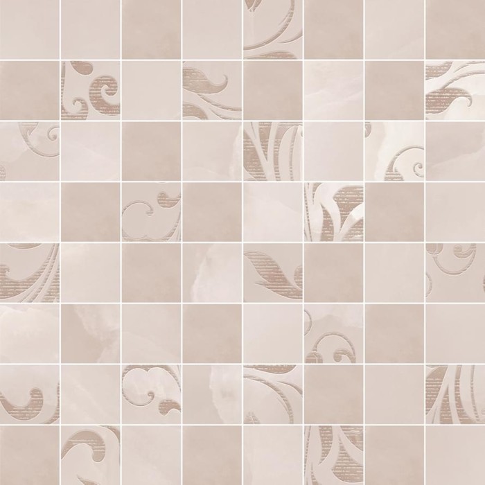 Мозаика бежая 25x25 GLOBAL TILE Neo chic арт. GTMBG25001