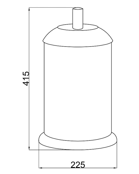 Ведро для мусора, Murano Boheme 10914-W-BR