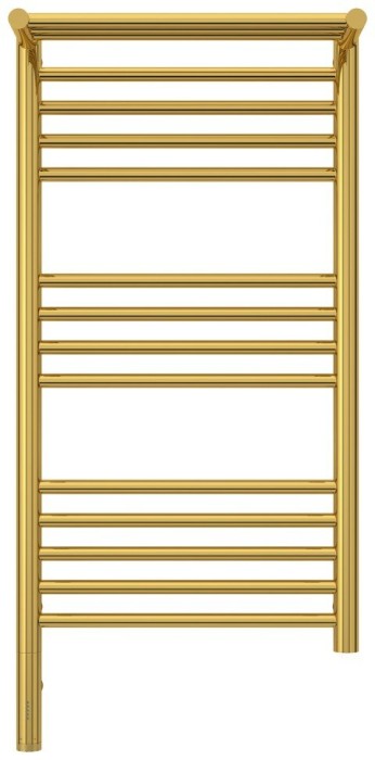 Сунержа Электрический полотенцесушитель 800x400, Богема 3.0 с 1 полкой, 03-5806-8040 цвет: золото