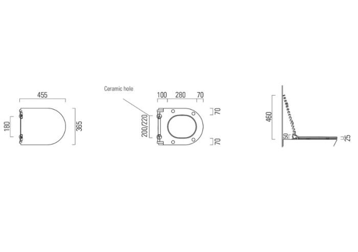 Унитаз подвесной GSI Pura 55х36см безободковый, с микролифтом цвет creta matt арт. 881508