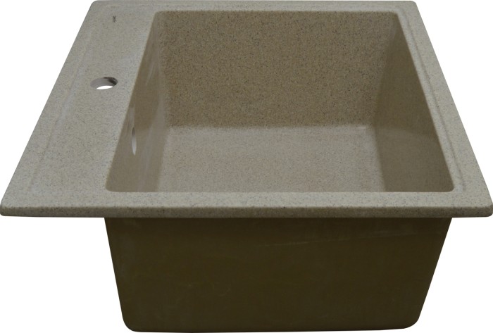 Кухонная мойка Litos 570x505x200 искусственный мрамор, песочная, Azario Litos - CS00078326