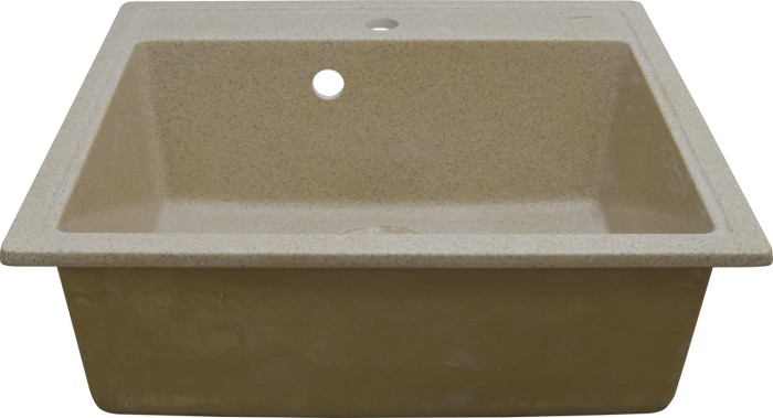 Кухонная мойка Litos 570x505x200 искусственный мрамор, песочная, Azario Litos - CS00078326