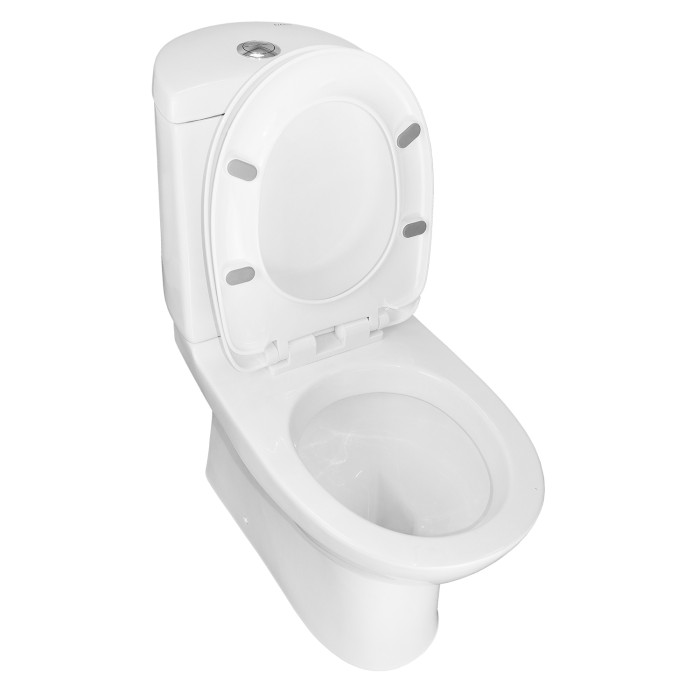 Унитаз-компакт Trend 725х360х810 напольный, ободковый с сиденьем микролифт P-trap, Azario zeno арт. AZ2015-P