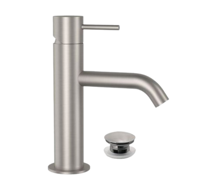 Смеситель для раковины матовый, Remer X Style Inox, внешнего монтажа SSX10B