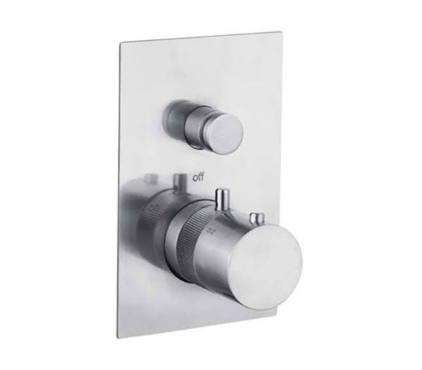 Смеситель термостатический матовый, Remer X Style Inox, скрытого монтажа SSXT09Q