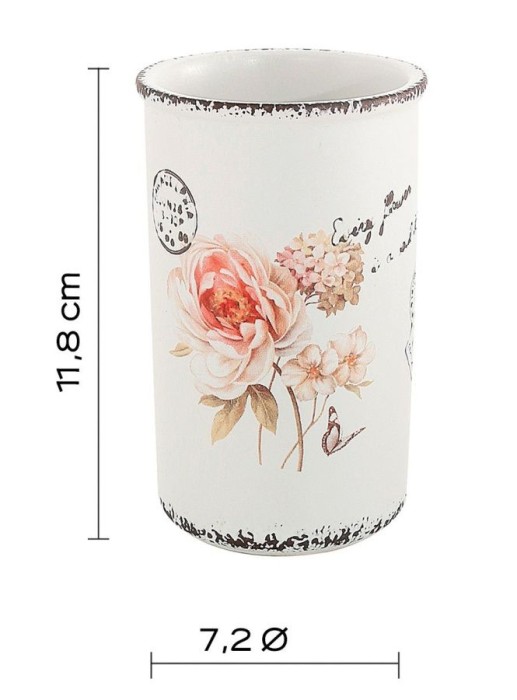 Настольный керамический стакан Clothilde Gedy, CL98(02) цвет: белый