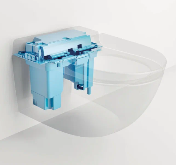 Подвесной унитаз GSI Pura Hygea 590х375 мм с биде, безободковый с сиденьем Soft-Close, цвет белый матовый арт. 741809