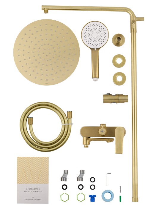 Душевая система, Wonzon & Woghand Brilliant, WW-88047079-BG цвет: золото