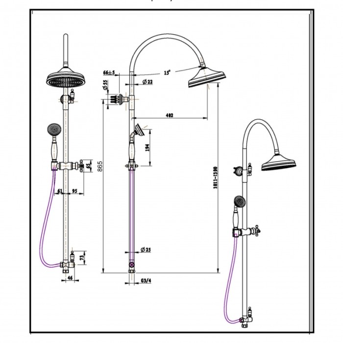 Стойка, Boheme Brilante - 403