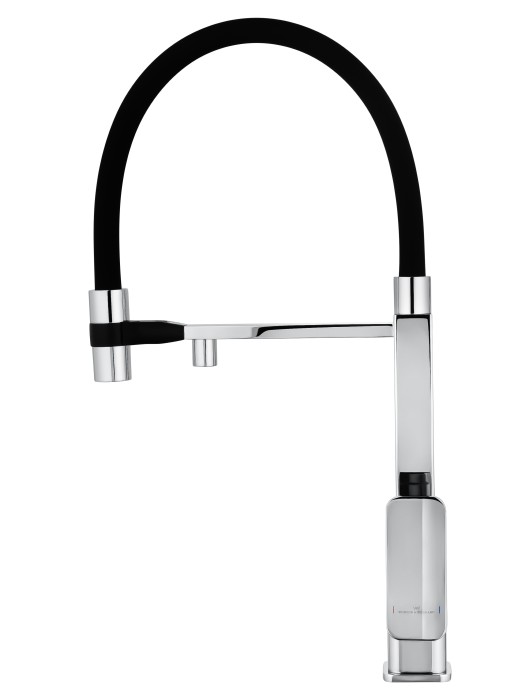 Смеситель для кухни с гибким изливом и подключением фильтра, Wonzon & Woghand, WW-88458012-CR цвет: хром