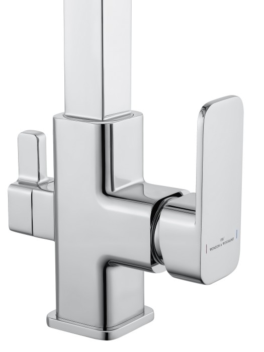 Смеситель для кухни с гибким изливом и подключением фильтра, Wonzon & Woghand, WW-88458012-CR цвет: хром