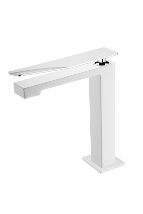 Смеситель для раковины white-chrome, Boheme Q - 142-WCR.2