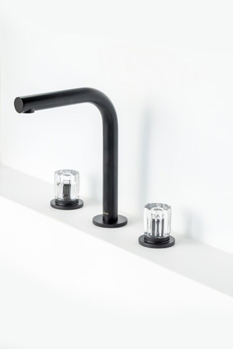 Смеситель на столешницу на 3 отв. Black, Boheme Elegante - 152-B-EL