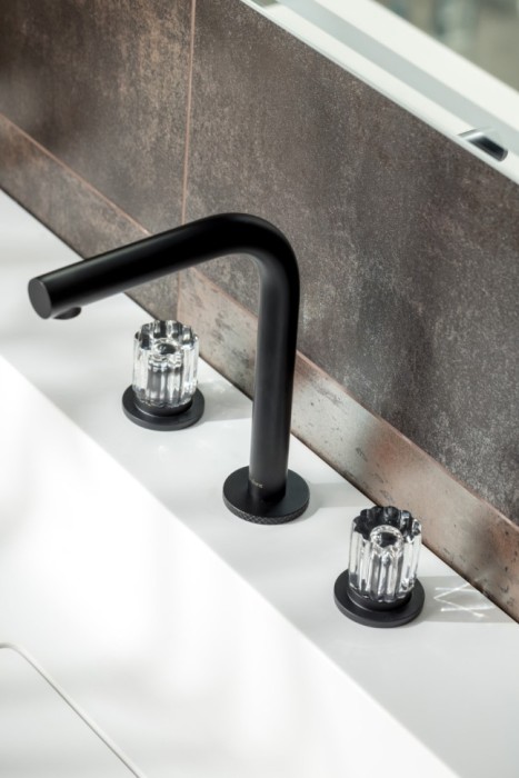 Смеситель на столешницу на 3 отв. Black, Boheme Elegante - 152-B-EL