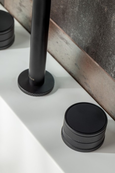 Смеситель на столешницу на 3 отв. Black, Boheme Prestige - 152-B-PR