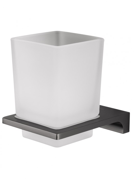 Стакан для зубных щеток с держателем, Wonzon &amp; Woghand Eclipse, WW-9121-BGM цвет: графит