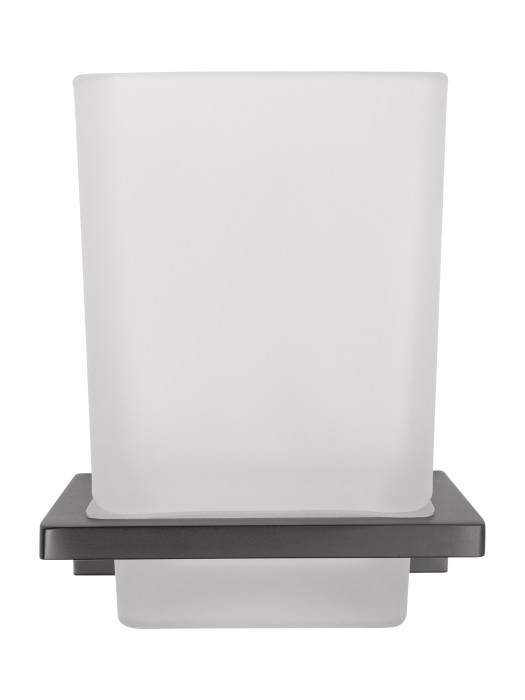 Стакан для зубных щеток с держателем, Wonzon & Woghand Eclipse, WW-9121-BGM цвет: графит