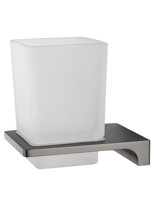 Стакан для зубных щеток с держателем, Wonzon & Woghand Eclipse, WW-9121-BGM цвет: графит