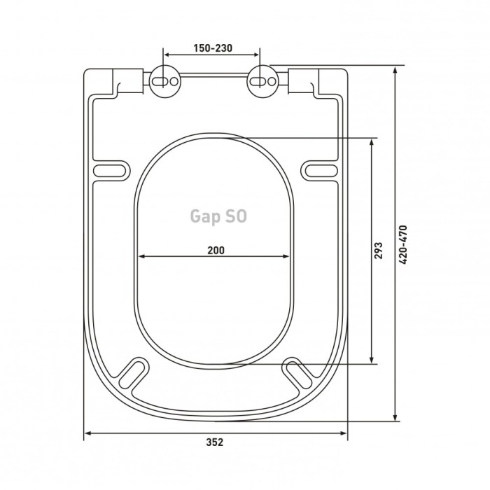 Сиденье для унитаза Berges Gap SO  арт. 017003